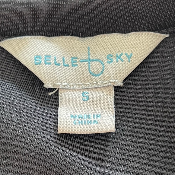 Women’s Belle Sky Black/ Mid Length /Short Sleeve/ Round Neck Line Dress - Picture 4 of 15